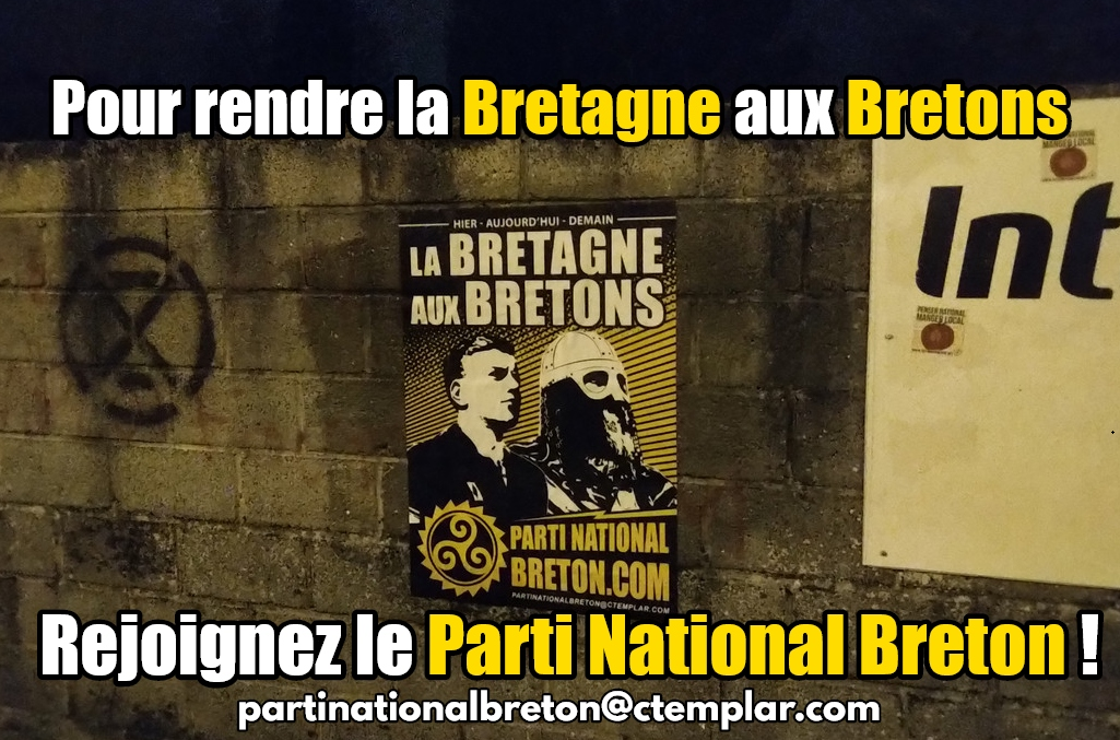 Le Parti National Breton sur les murs de Bretagne !
