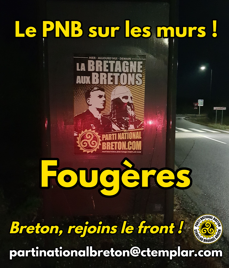 Le Parti National Breton en action à Fougères !