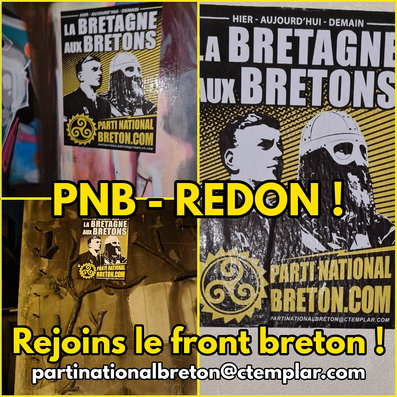 Le Parti National Breton en action d’affirmation nationale à Redon !