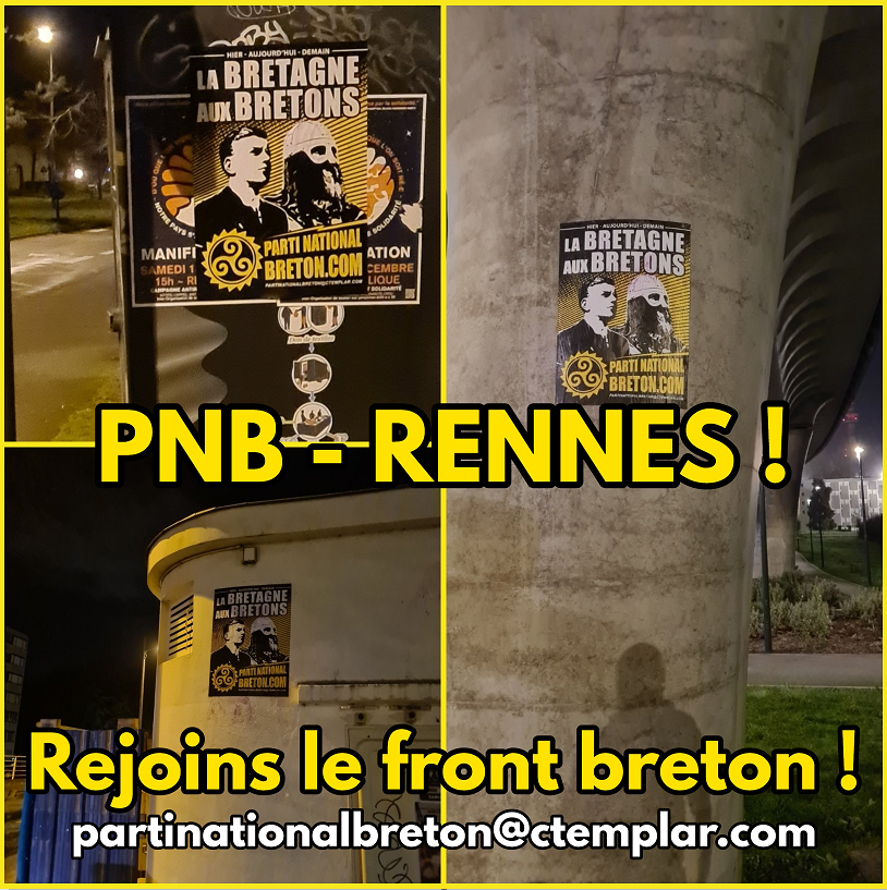 Sur les murs : action d’affirmation nationale à Rennes !