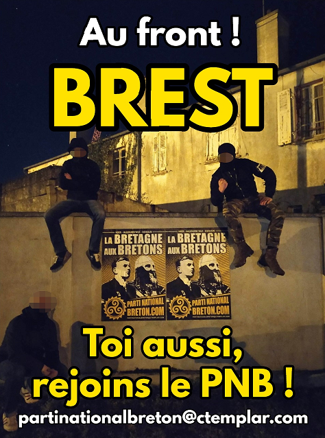 Action d’affirmation nationale du Parti National Breton sur Brest !