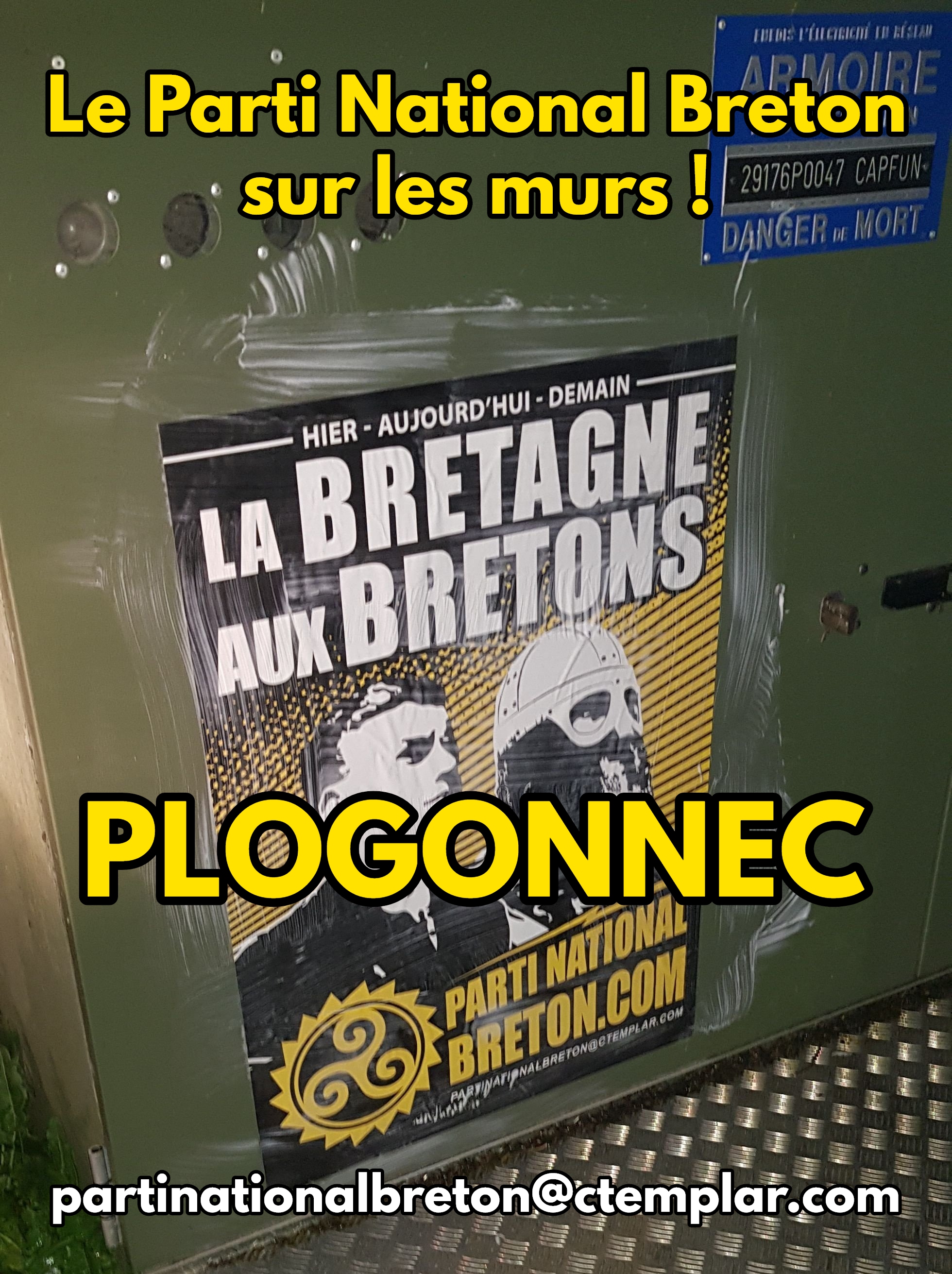Le Parti National Breton en action à Plogonnec !