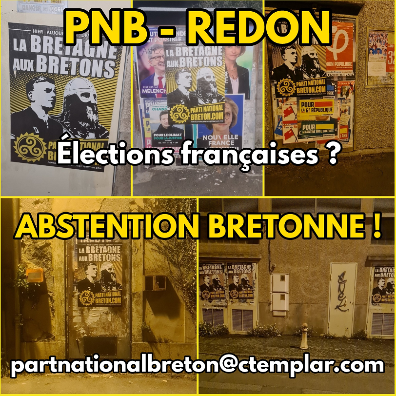 Action d’affirmation nationale bretonne à Redon !