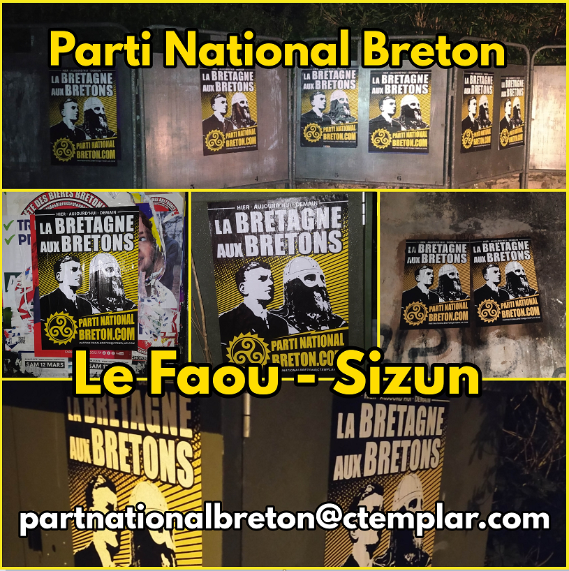 Le Parti National Breton en action au Faou et à Sizun !