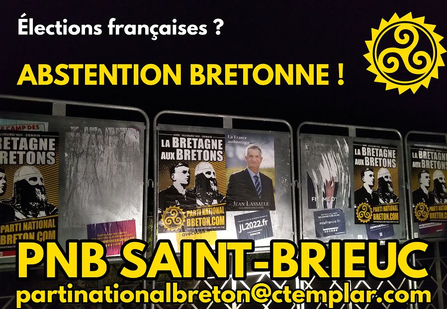 Le Parti National Breton mène une action spéciale sur Saint-Brieuc