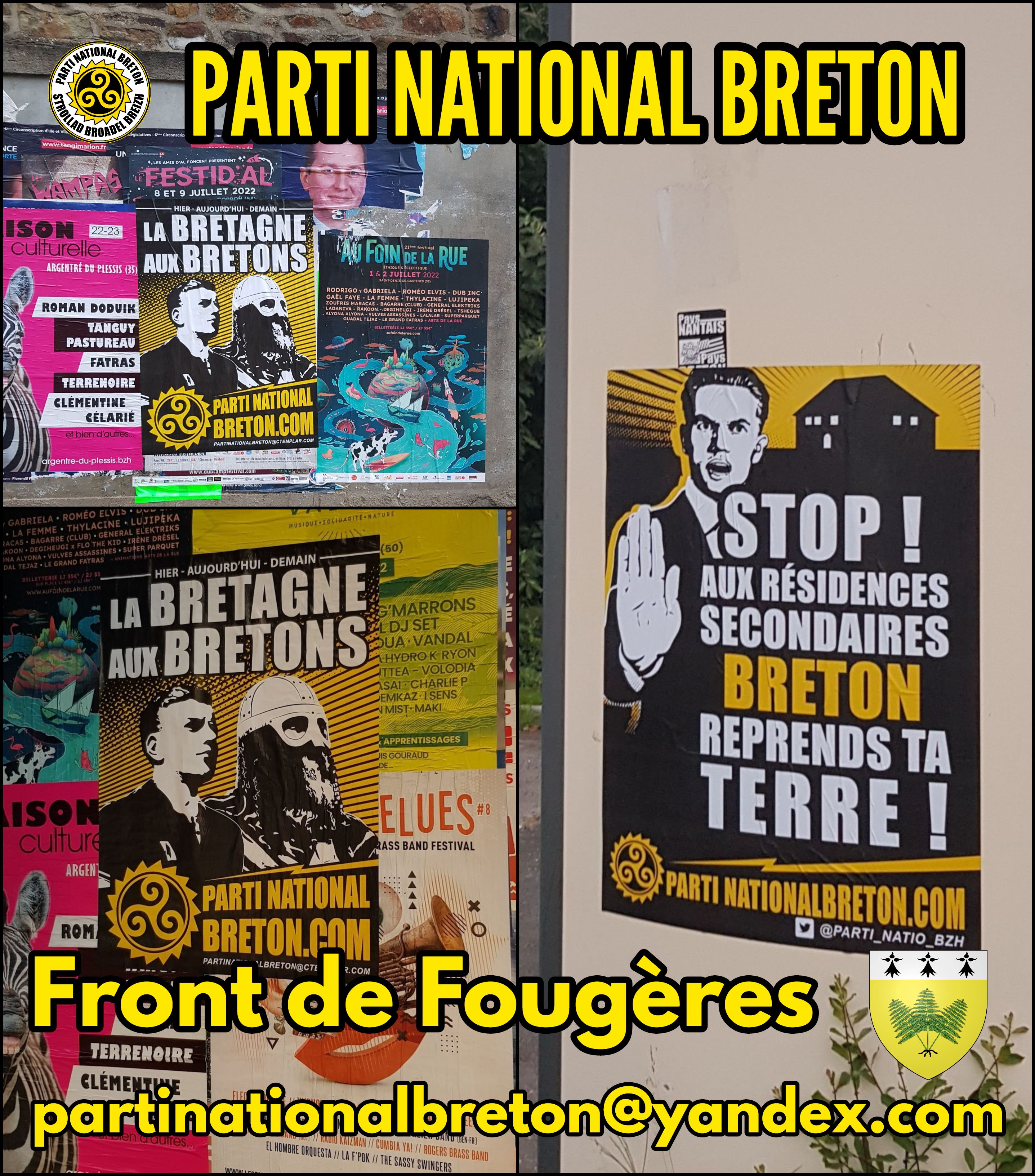 Le logement breton aux Bretons : action du Parti National Breton contre les résidences secondaires à Fougères !