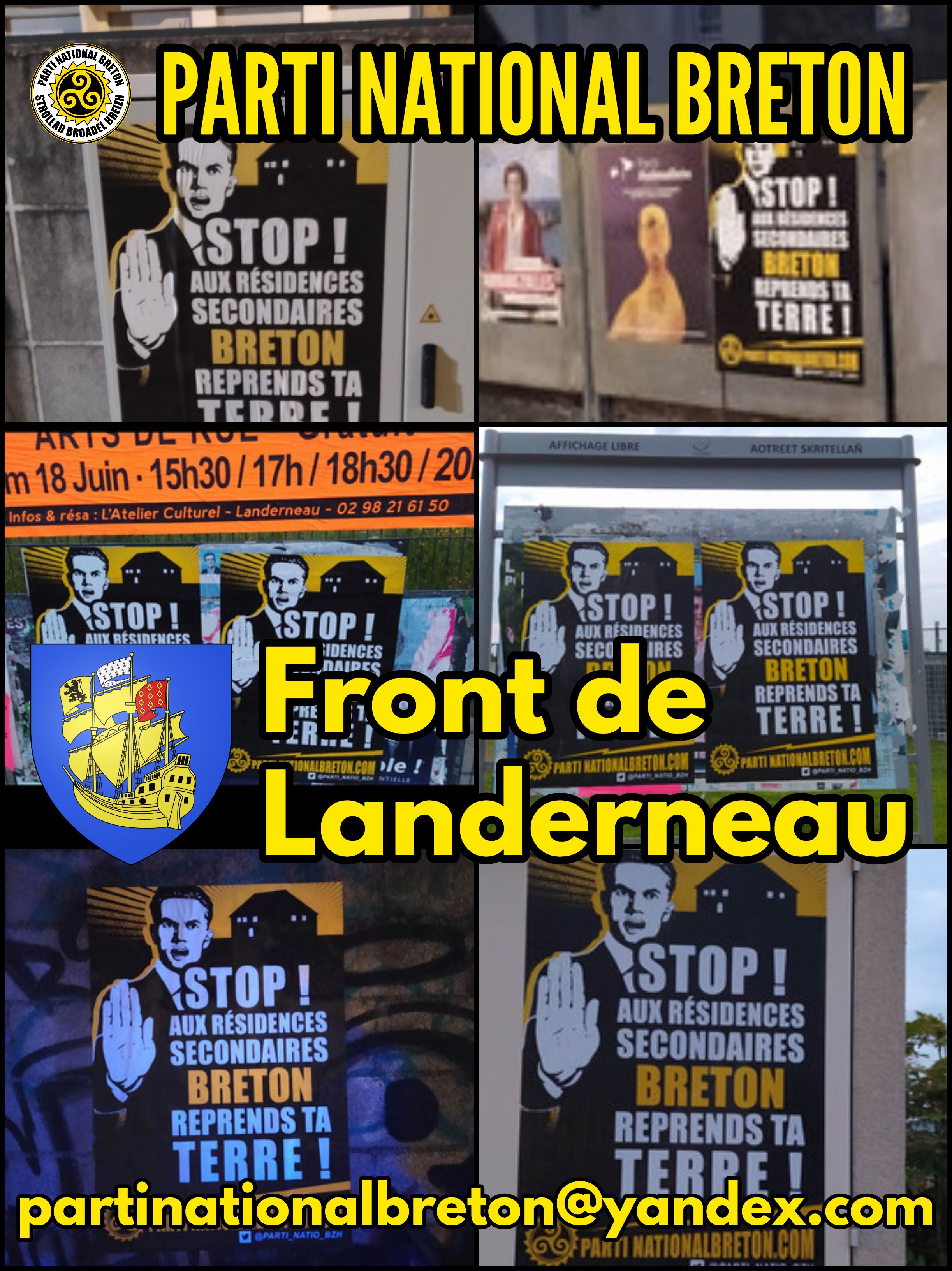 Résidences secondaires : Action du PNB à Landerneau pour le logement breton aux Bretons !