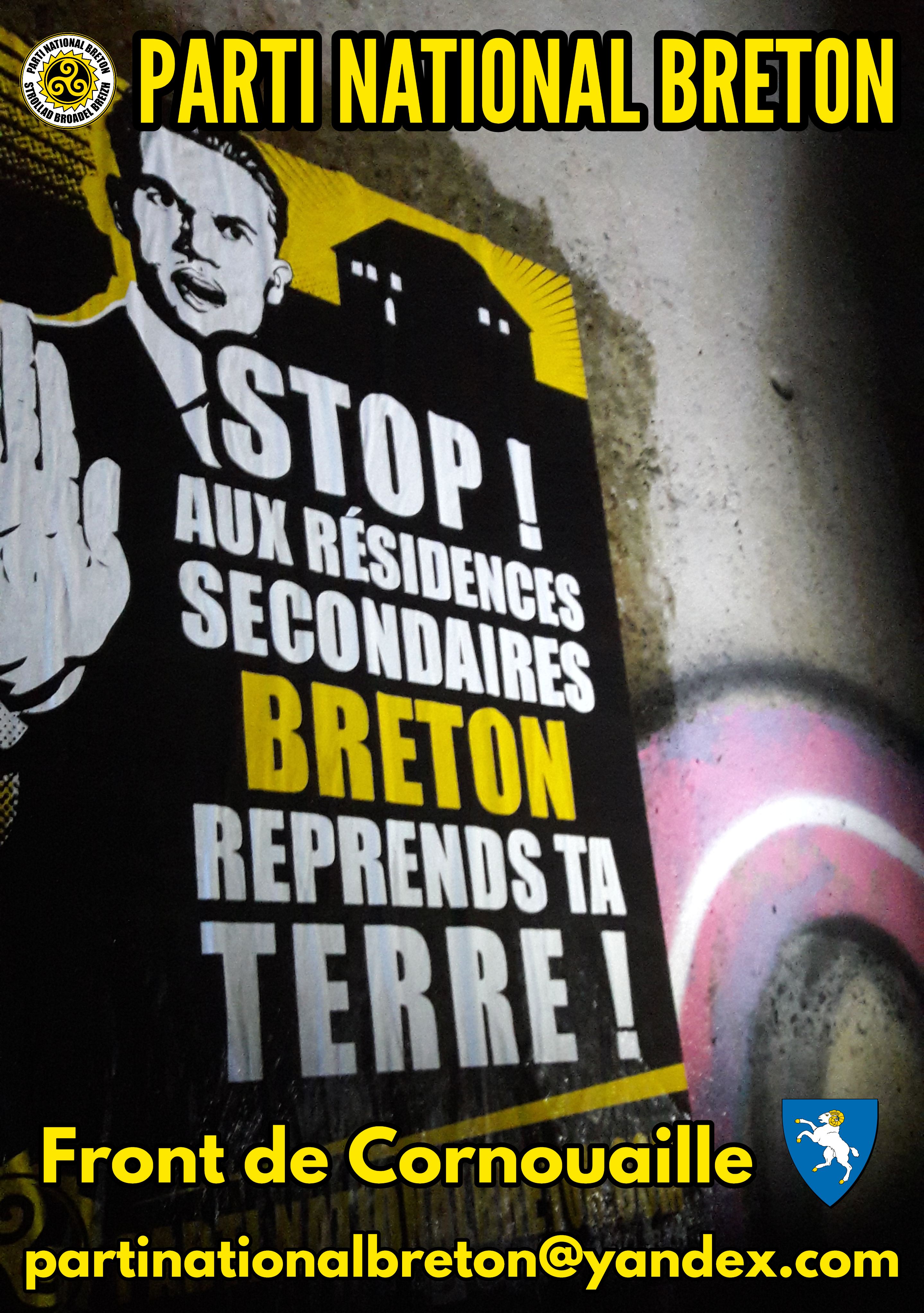 Les logements bretons aux Bretons : action du Parti National Breton contre les résidences secondaires en Cornouaille !