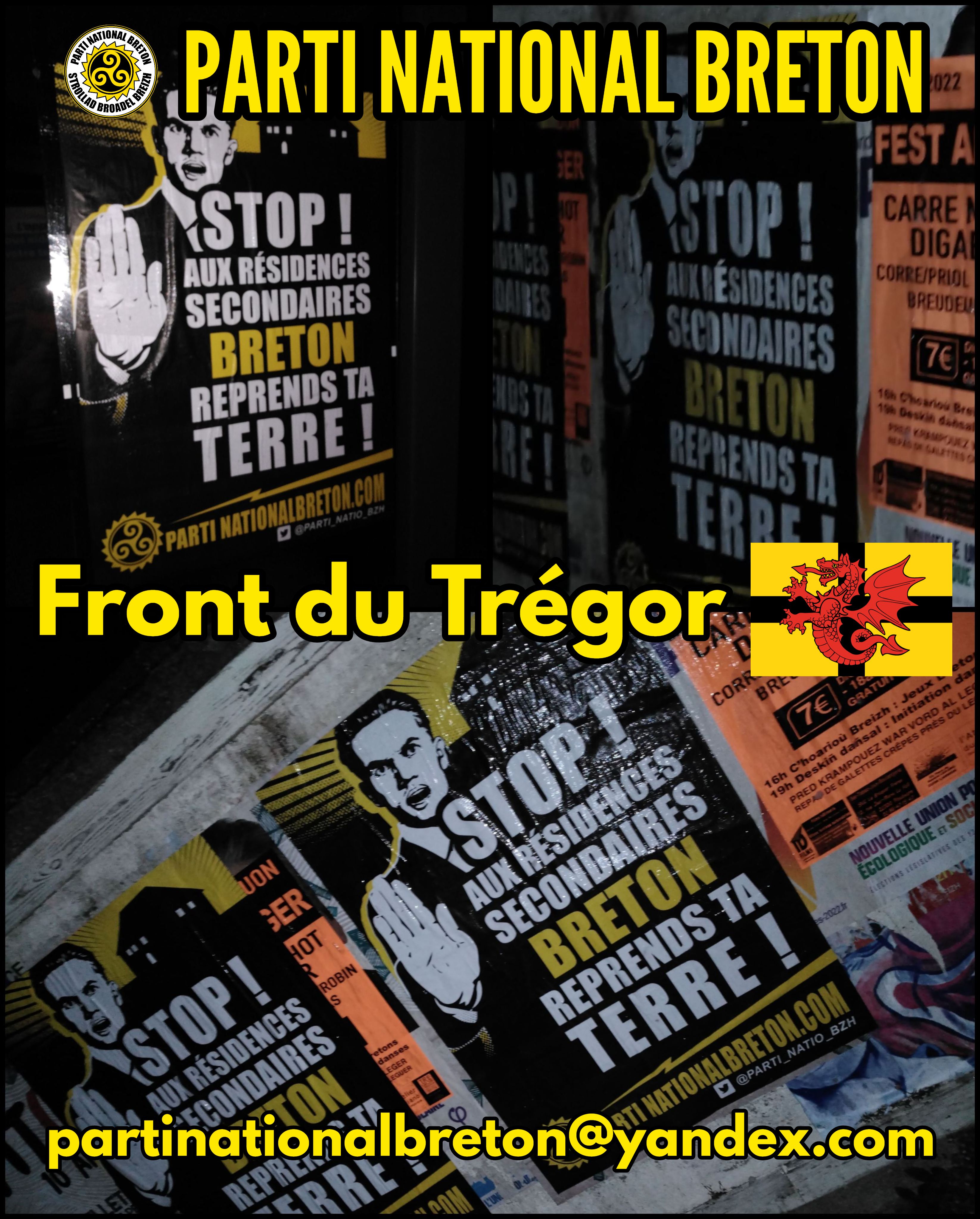 Action d’affirmation nationale du Parti National Breton dans le Trégor !