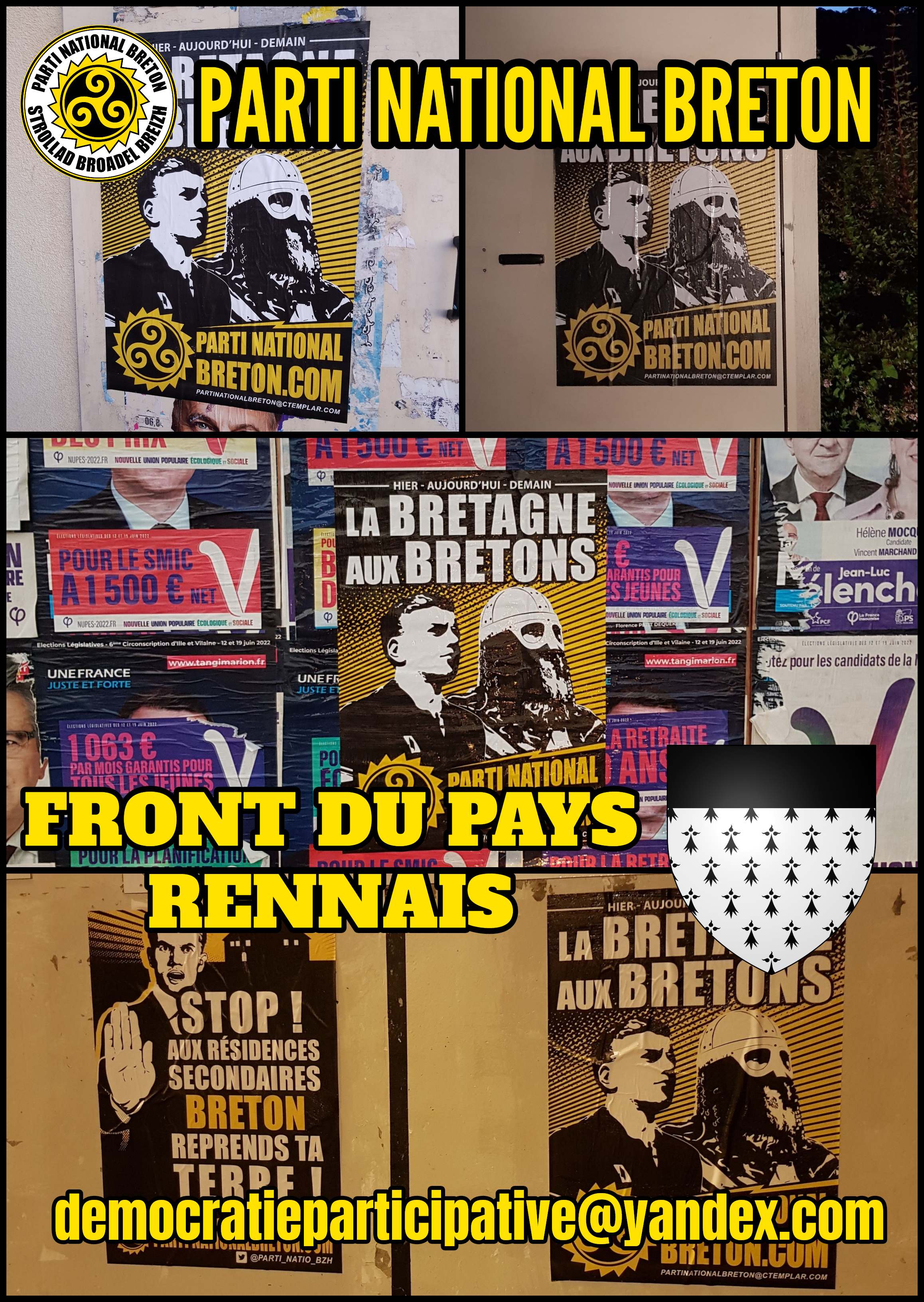 Action d’affirmation nationale bretonne dans le nord du Pays Rennais !