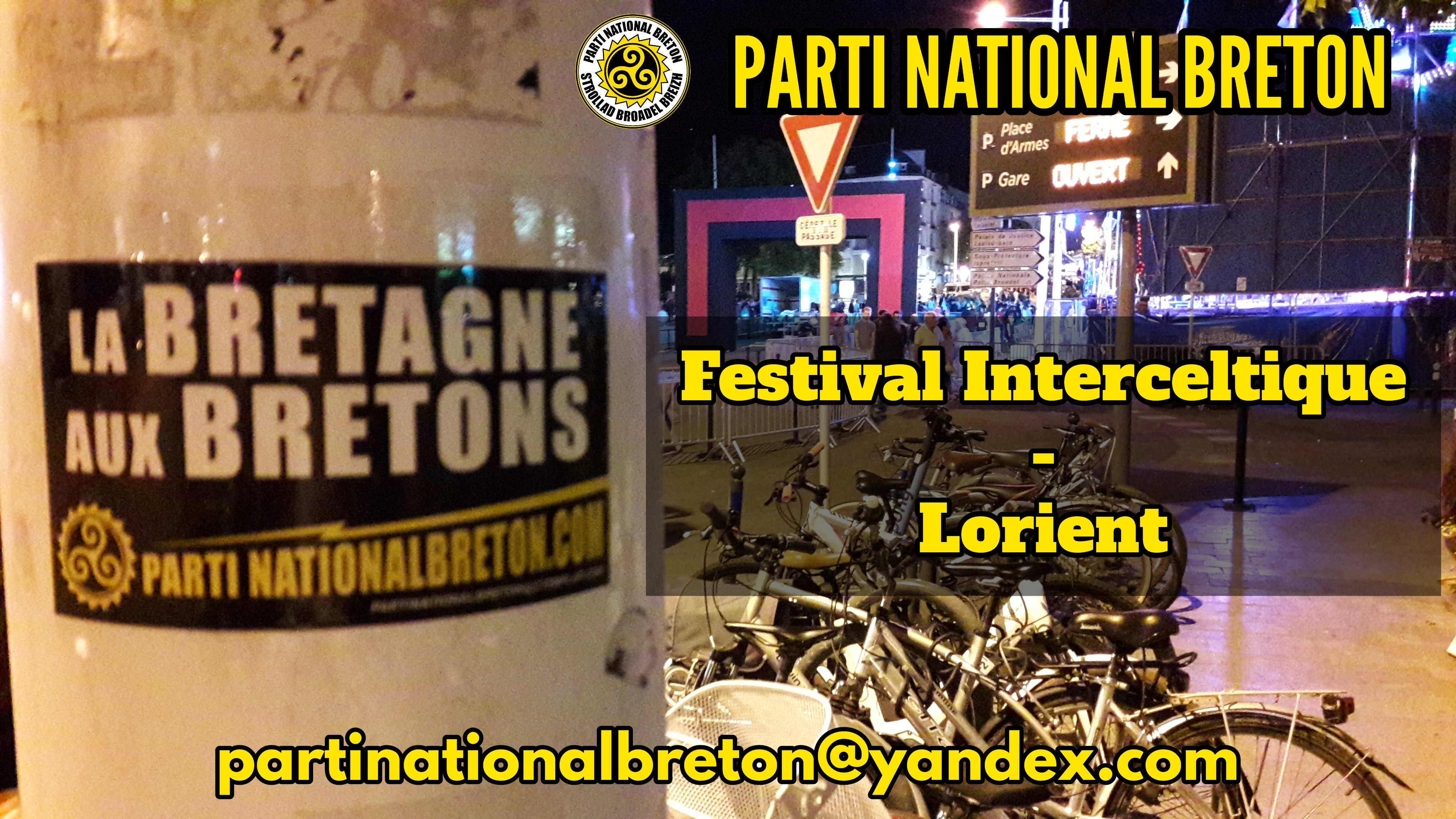 Lorient : le Parti National Breton dans les rues pour le Festival Interceltique