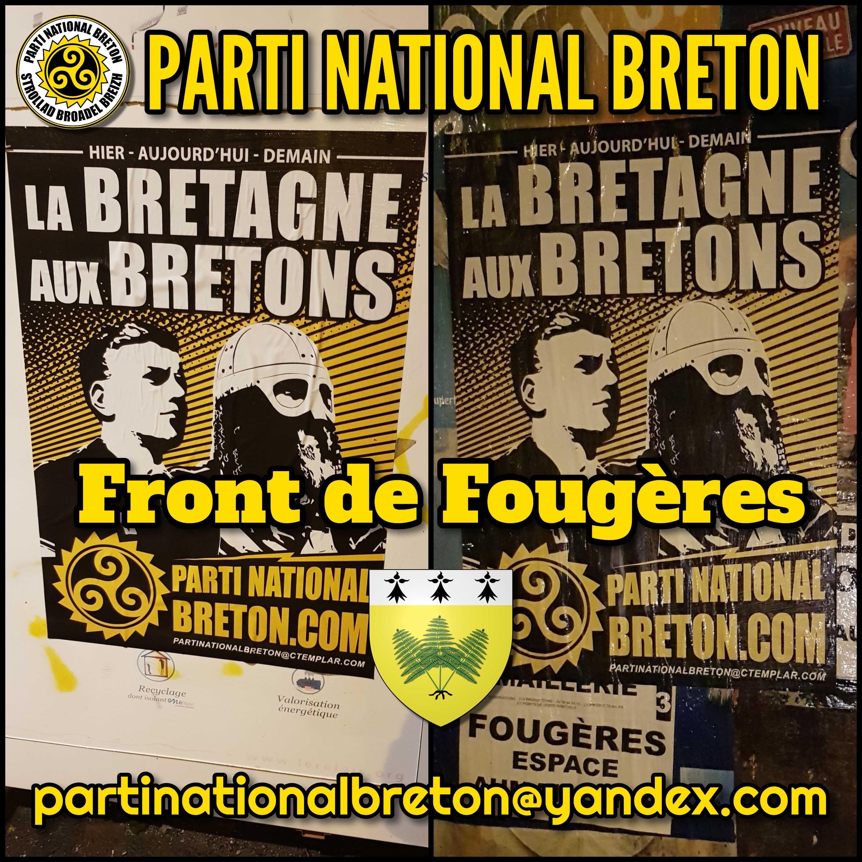 Action d’affirmation nationale breton à Fougères !