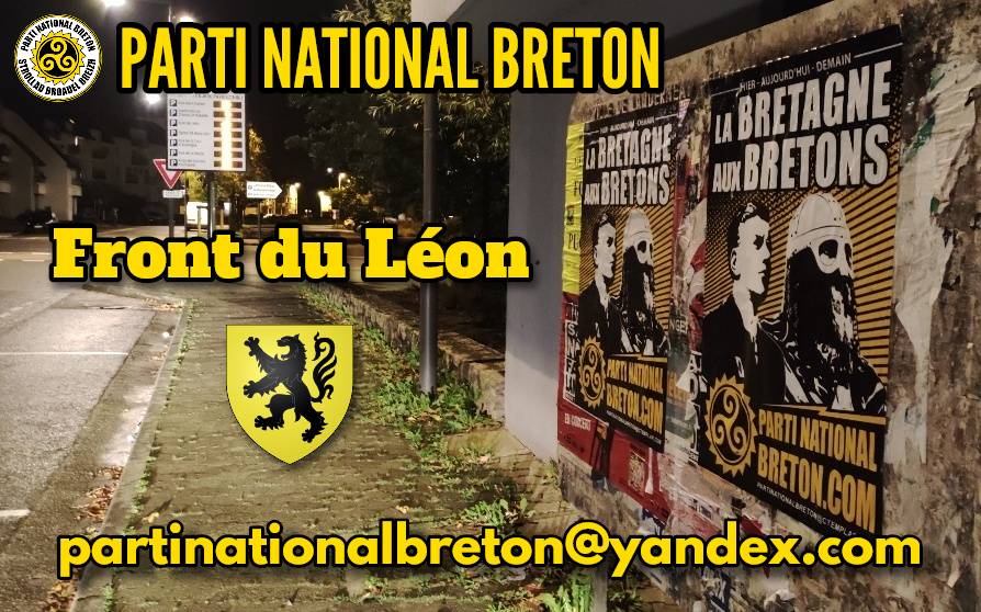 Les militants du Parti National Breton dans les rues du Léon !