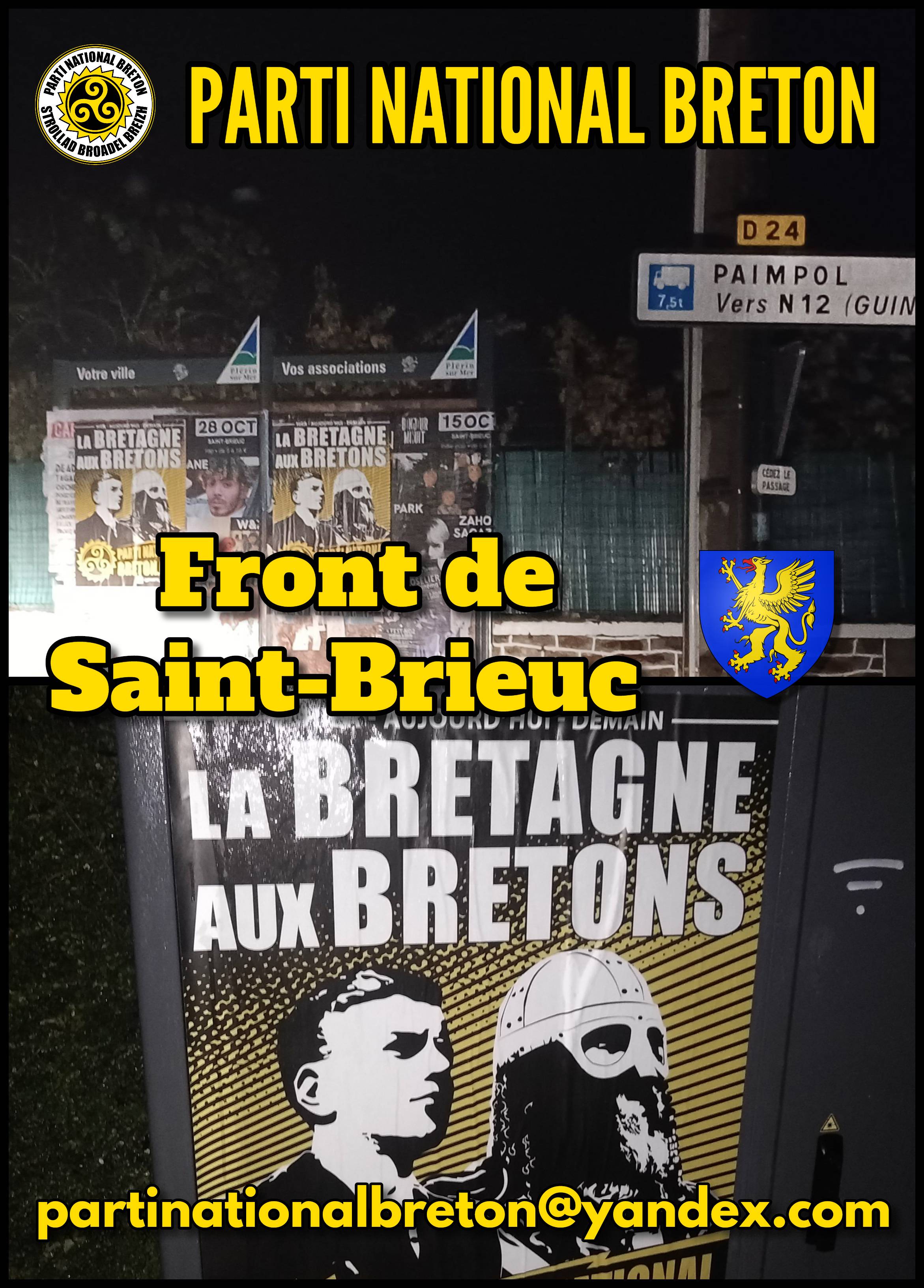Action d’affirmation nationale dans le Pays de Saint-Brieuc !