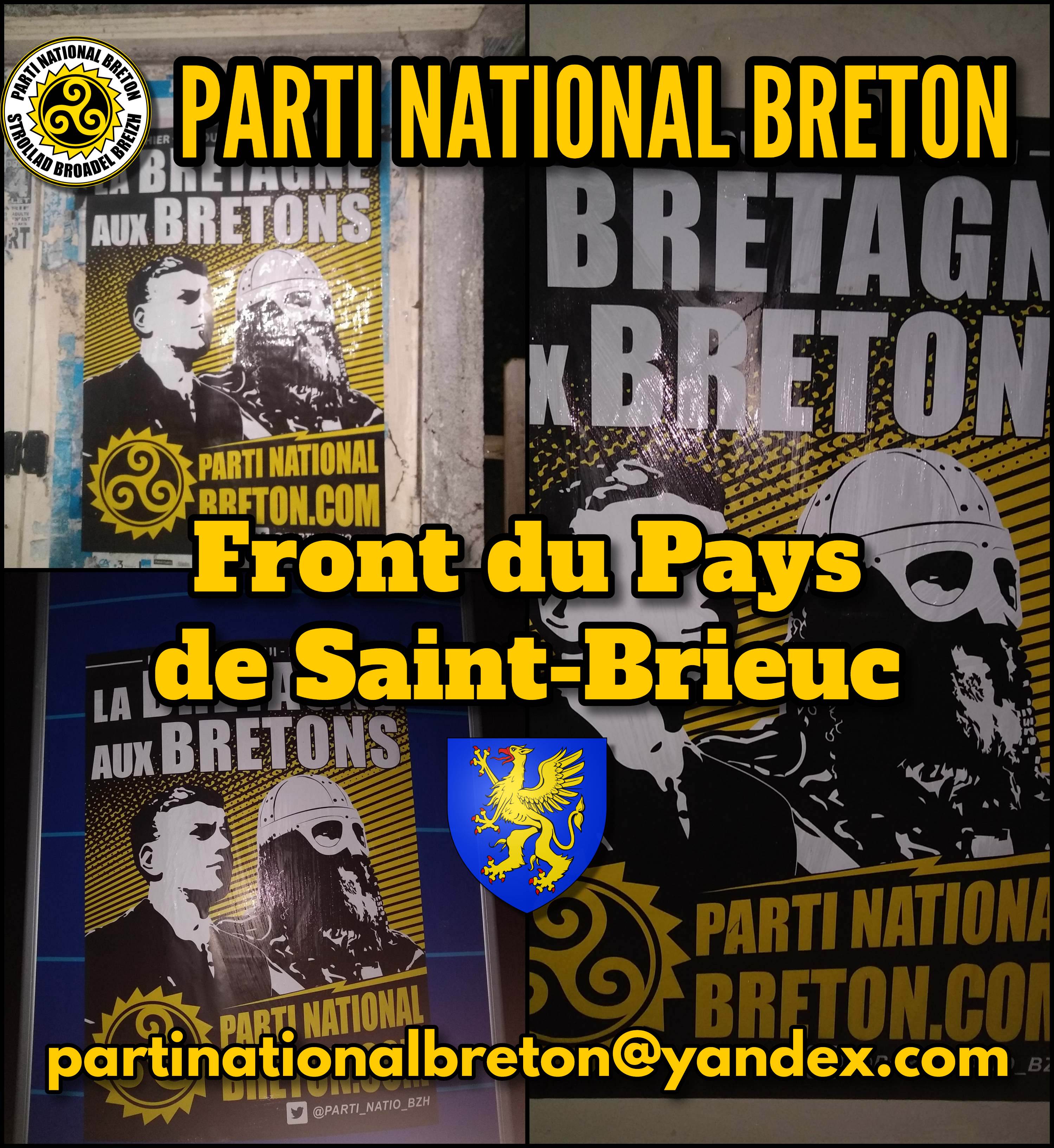Action d’affirmation nationale bretonne dans le Pays de Saint-Brieuc !