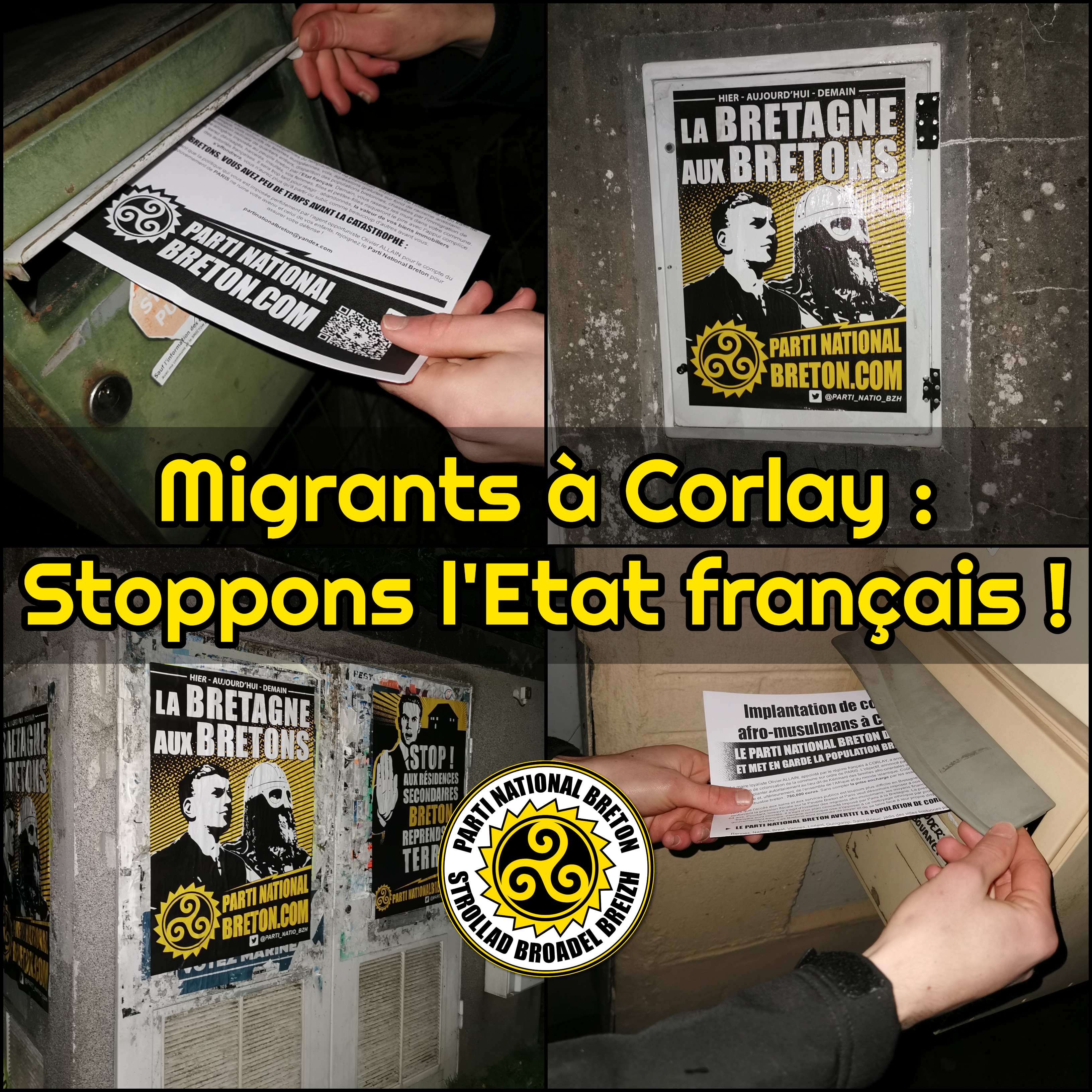 Repeuplement de Corlay par des migrants : Stoppons l’Etat français, la Bretagne est pleine !