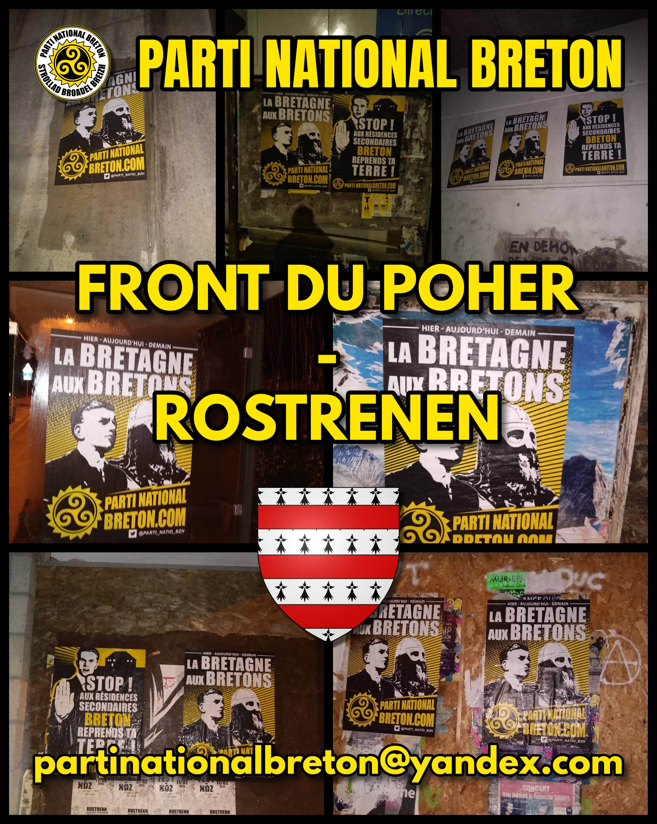 Action d’affirmation nationale bretonne à Rostrenen !