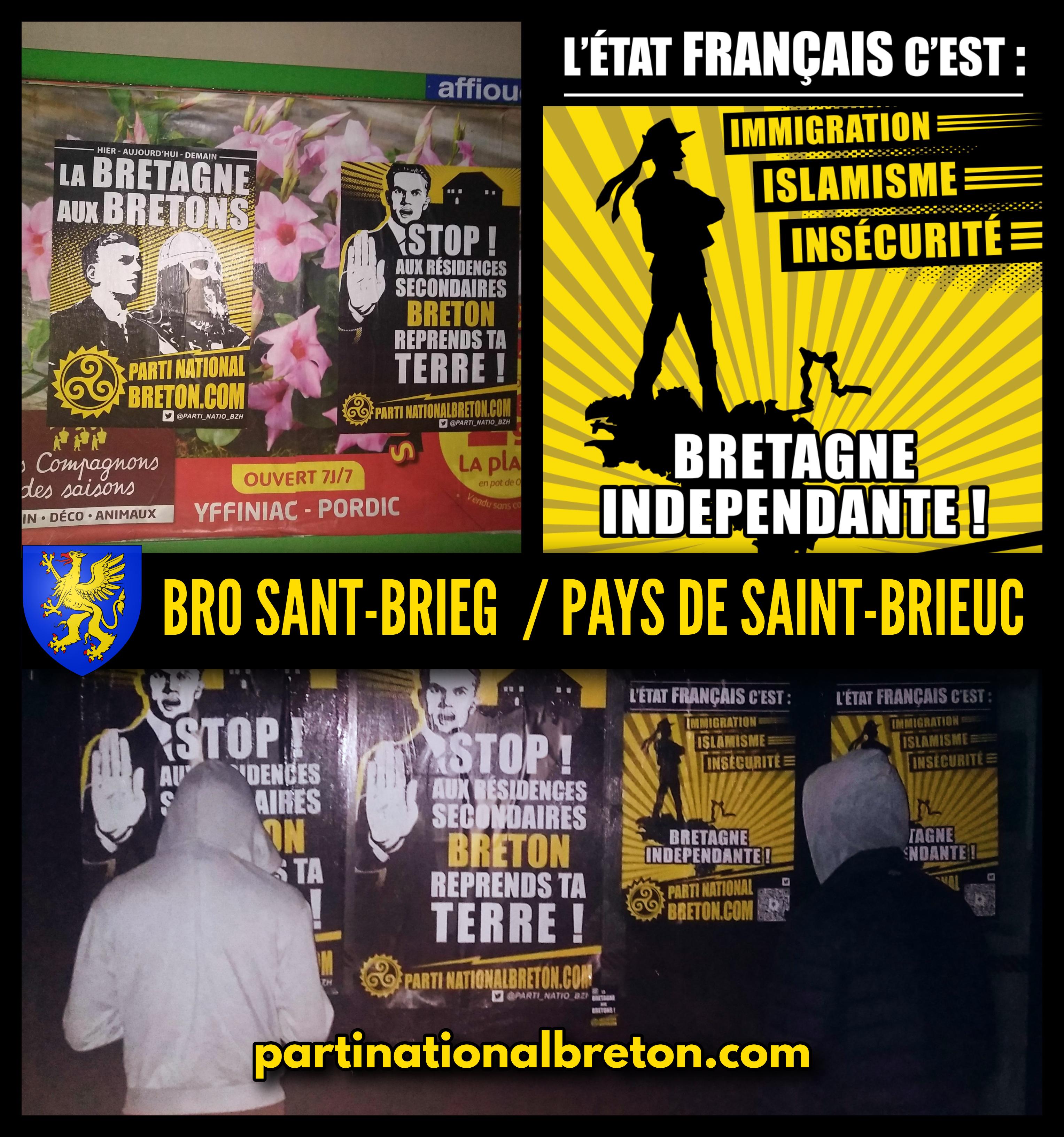 Action d’affirmation nationale bretonne dans le Pays de Saint-Brieuc !