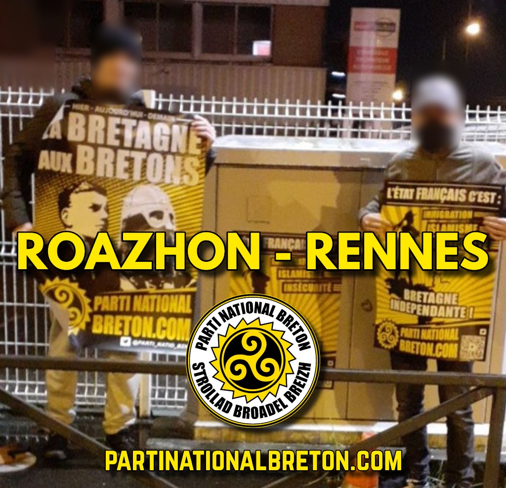 Action d’affirmation nationale bretonne dans les rues de Rennes !