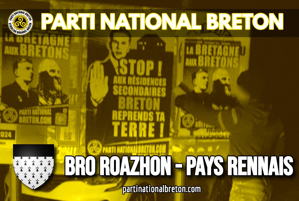 Le PNB mène plusieurs actions d’affirmation nationale bretonne dans le Pays Nantais, le Pays Rennais et le Léon
